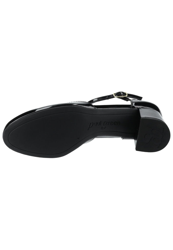 Paul Green Pumps Lederimitat Schwarz Lack