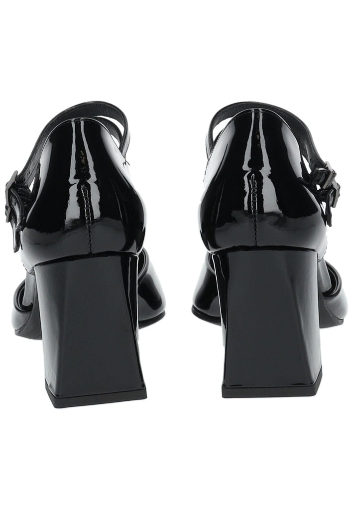 Paul Green Pumps Lederimitat Schwarz Lack