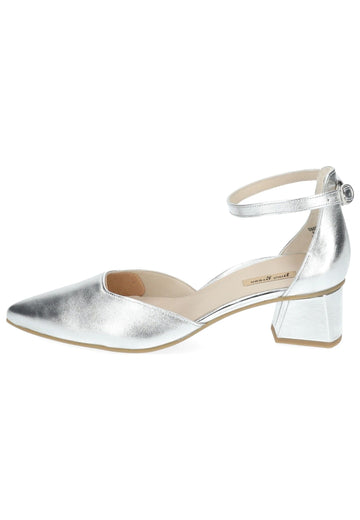 Pumps Paul Green Pumps Leder Metallic Silver