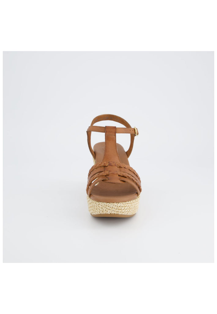 Paul Green Sandalen Glattleder Cognac