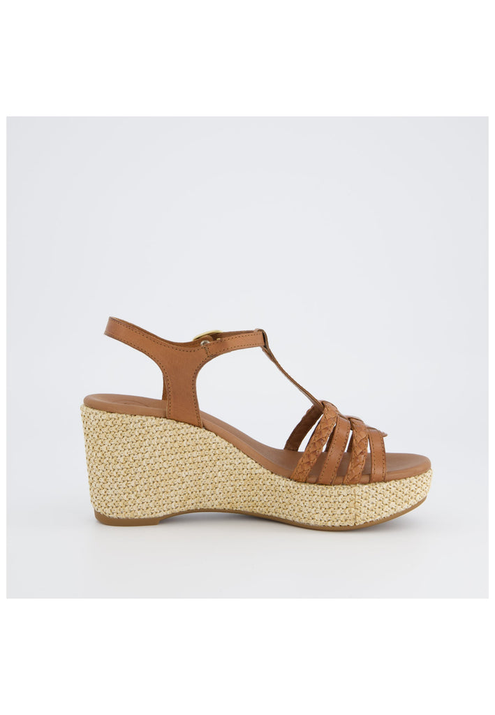 Paul Green Sandalen Glattleder Cognac