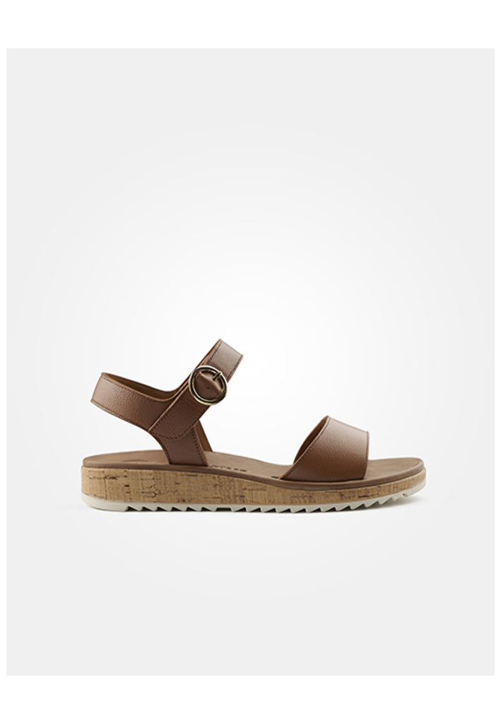 Paul Green Sandalen Glattleder Cognac