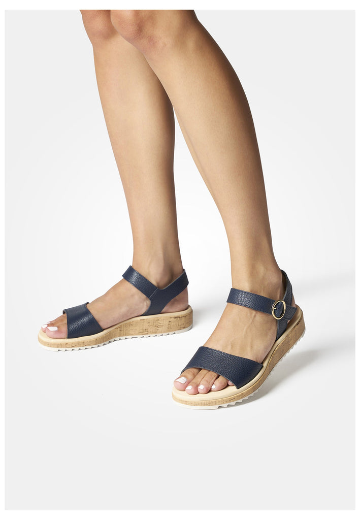 Paul Green Sandalen Glattleder Dunkelblau