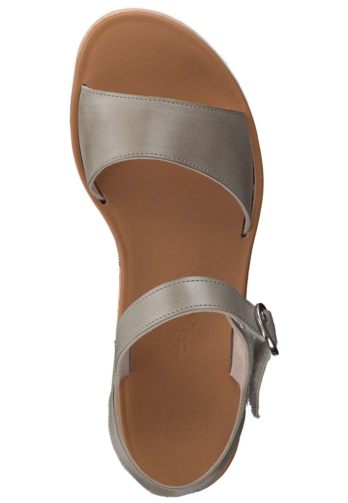 Paul Green Sandalen Glattleder Khaki