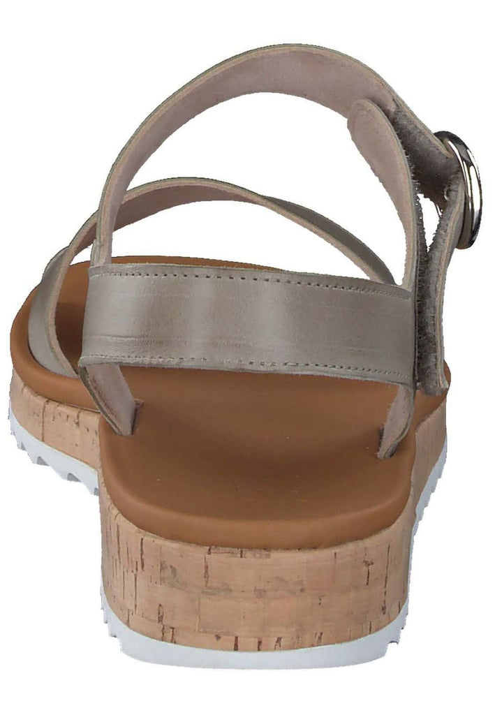 Paul Green Sandalen Glattleder Khaki