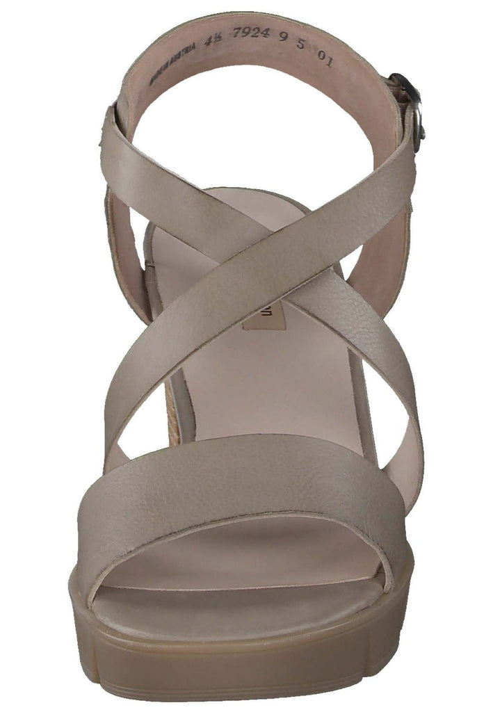 Paul Green Sandalen Glattleder Khaki