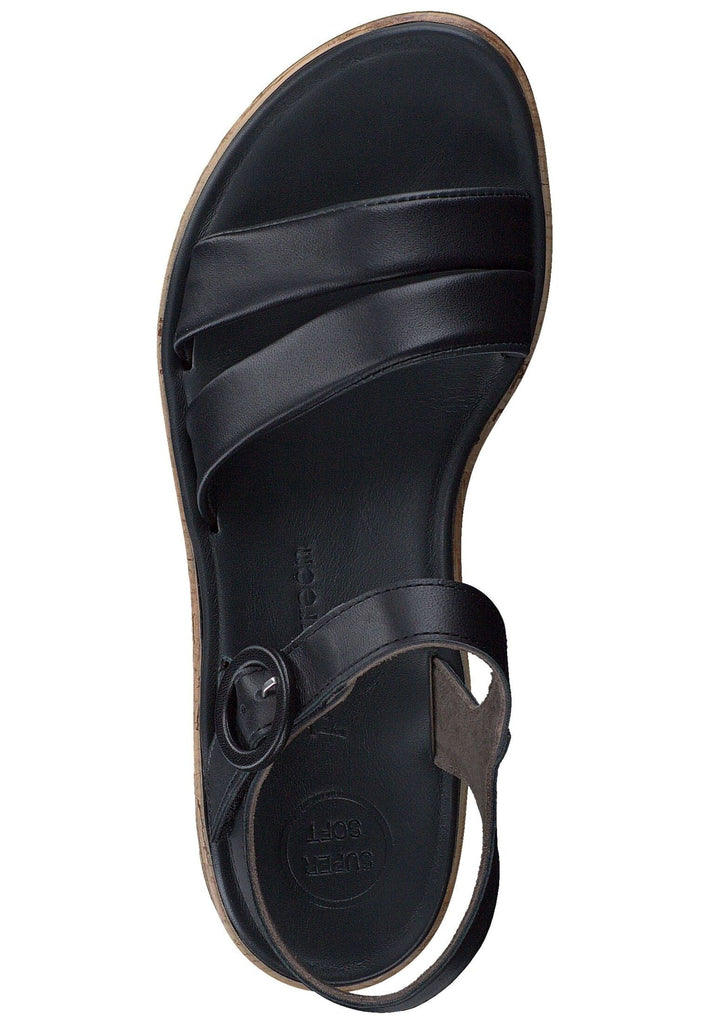 Paul Green Sandalen Glattleder Schwarz