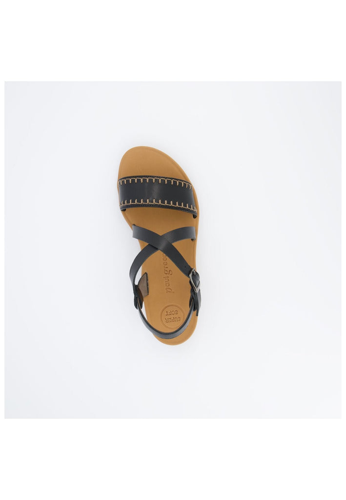 Paul Green Sandalen Glattleder Schwarz