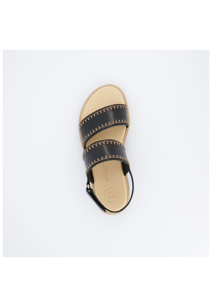 Paul Green Sandalen Glattleder Schwarz
