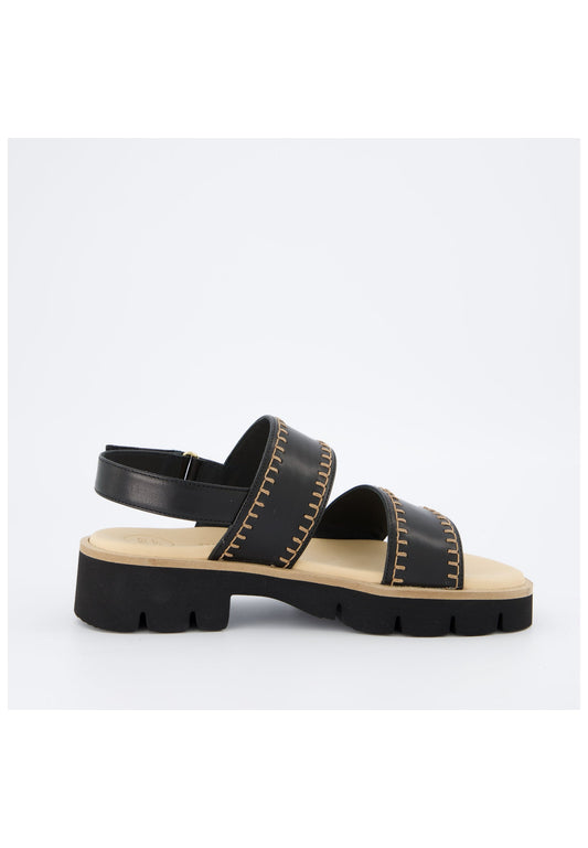 Paul Green Sandalen Glattleder Schwarz