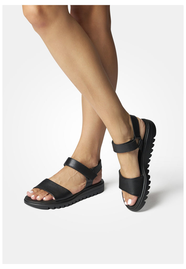 Paul Green Sandalen Glattleder Schwarz