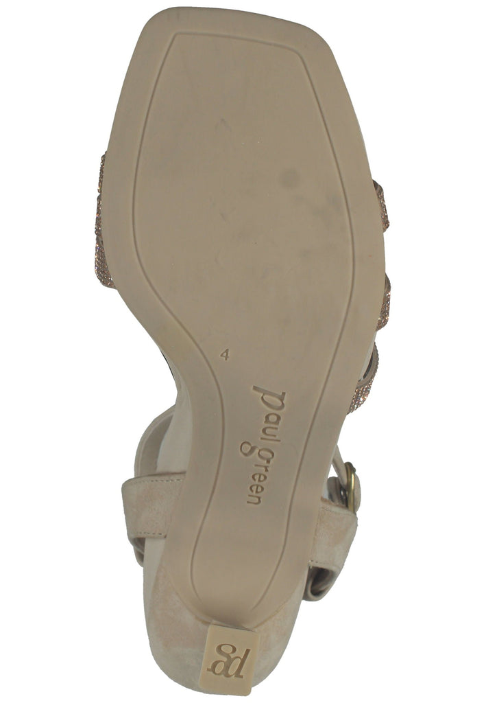 Paul Green Sandalen Leder Hellbraun