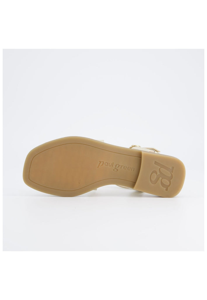 Paul Green Sandalen Leder Platin