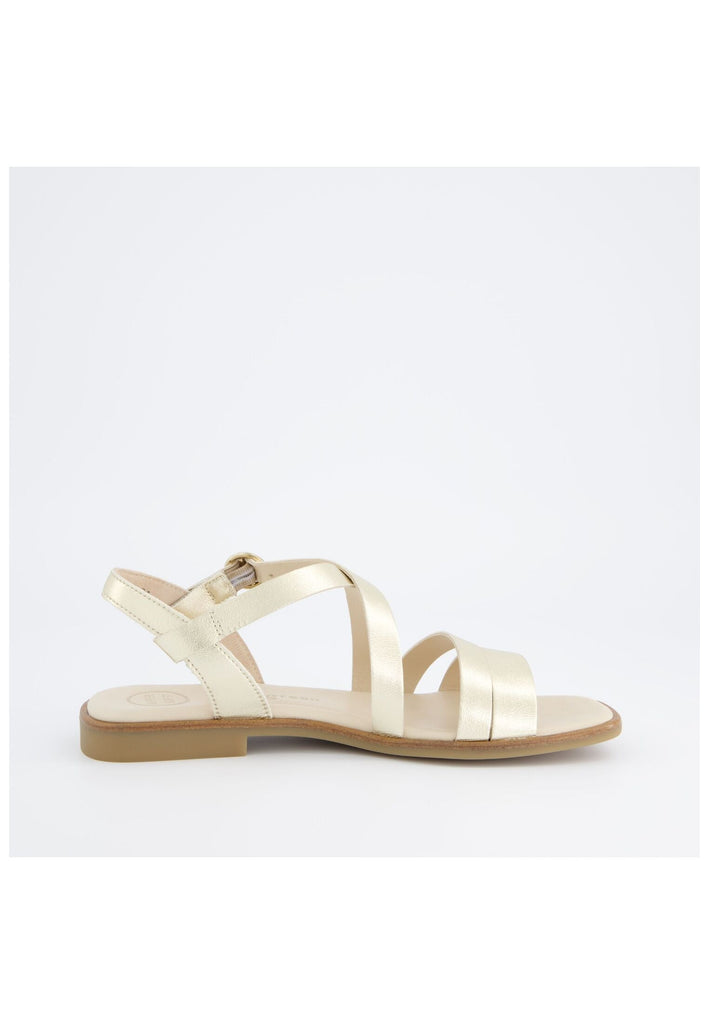 Paul Green Sandalen Leder Platin