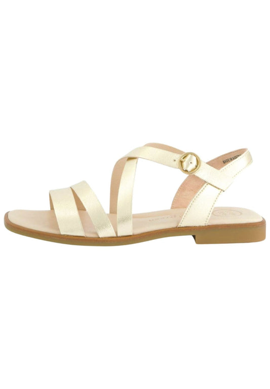 Paul Green Sandalen Leder Platin