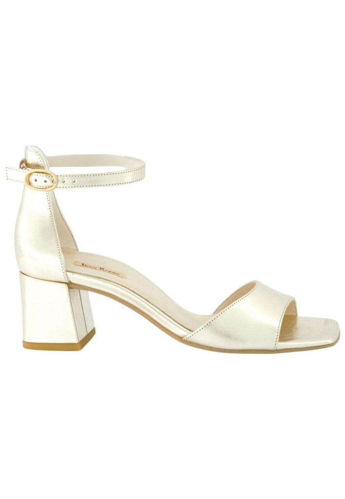 Paul Green Sandalen Leder Platin