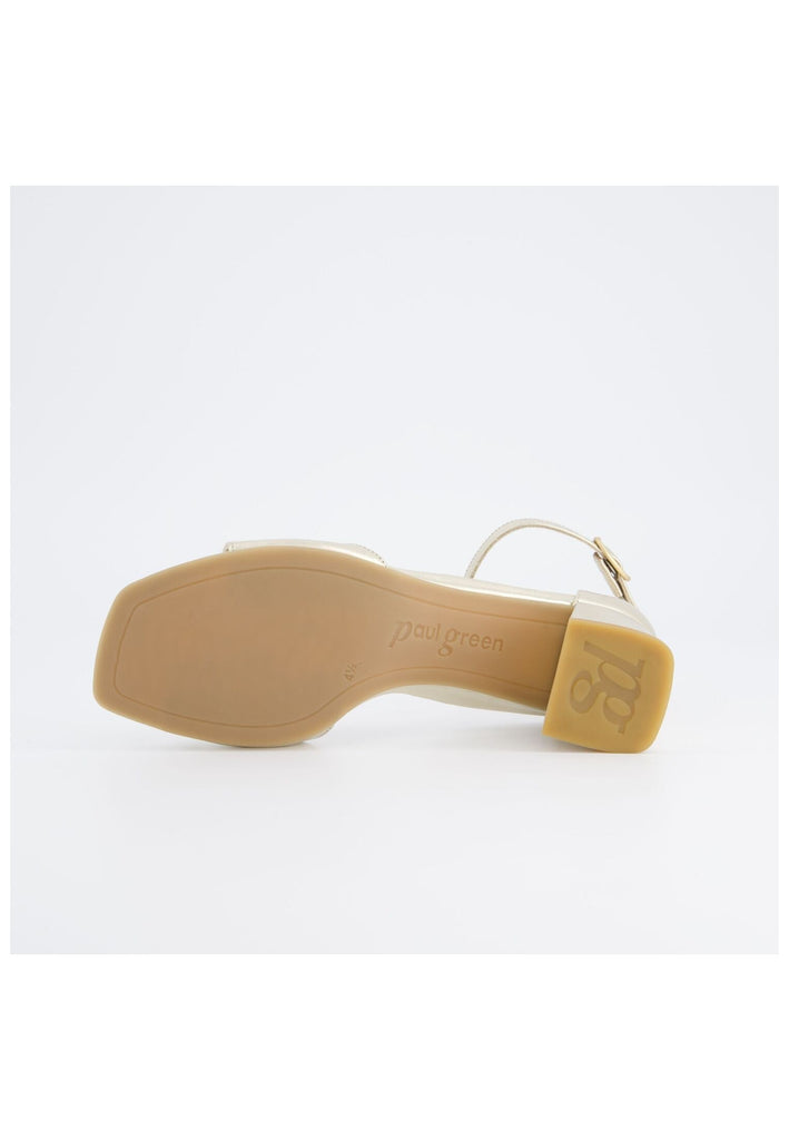 Paul Green Sandalen Leder Platin