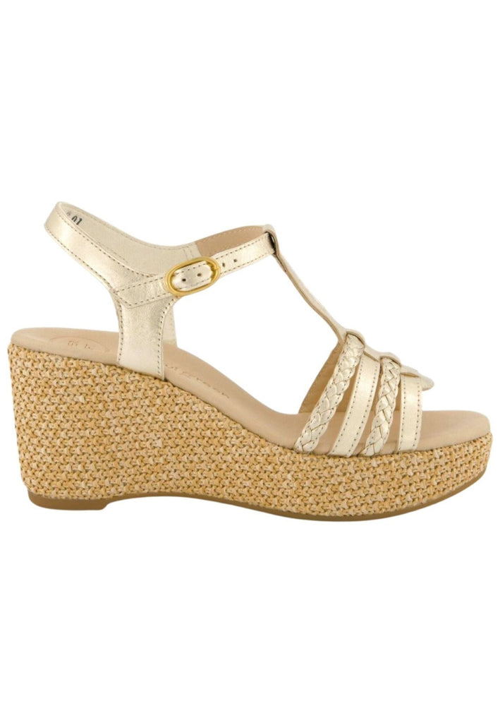 Paul Green Sandalen Leder Platin