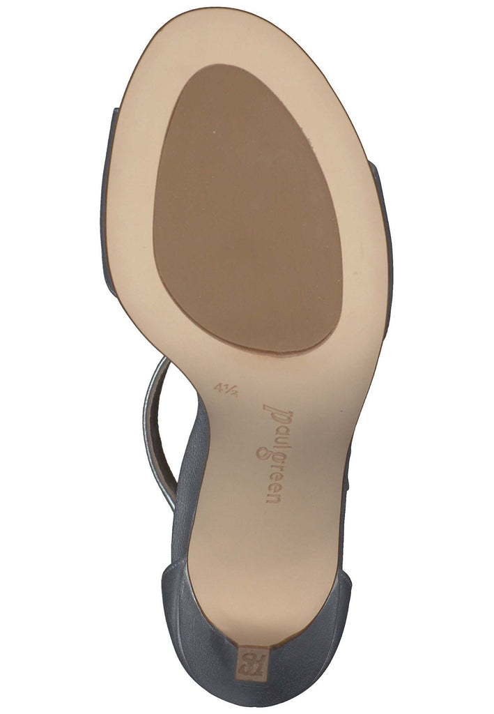 Paul Green Sandalen Leder Silber