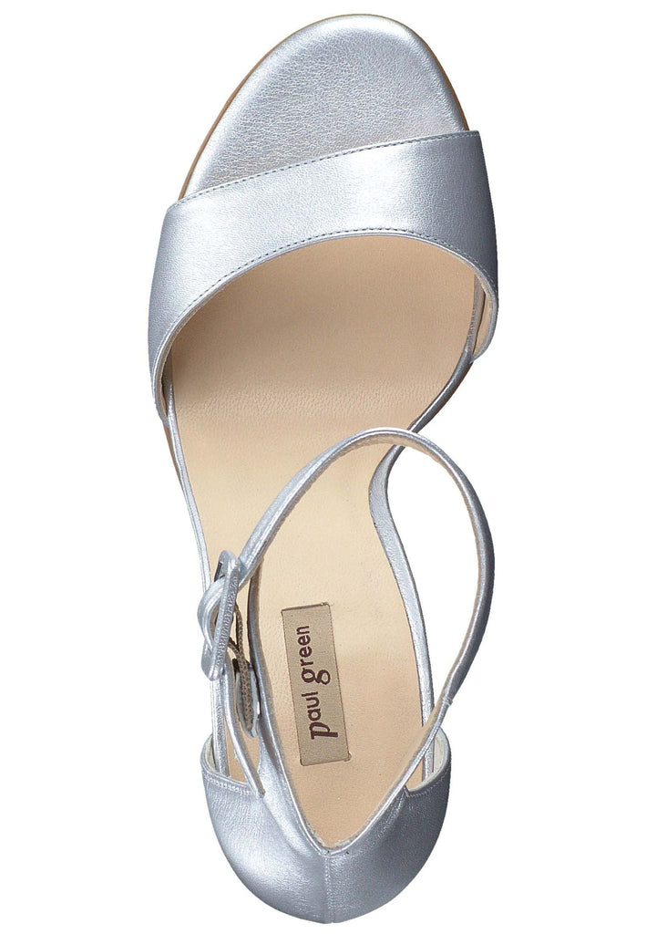 Paul Green Sandalen Leder Silber