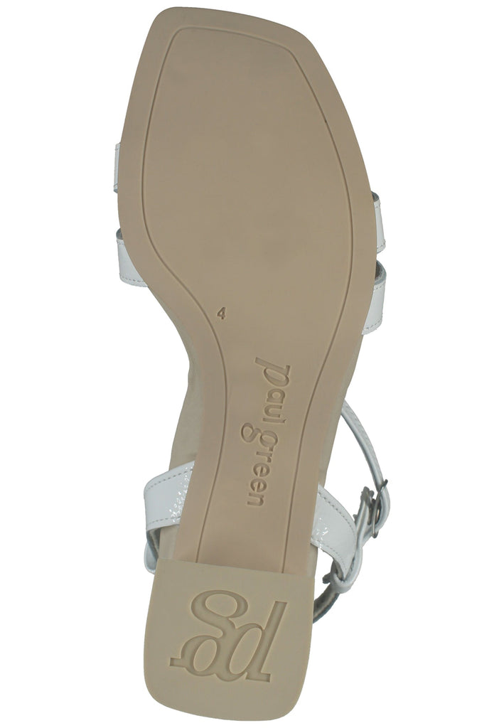 Paul Green Sandalen Leder Weiß Lack