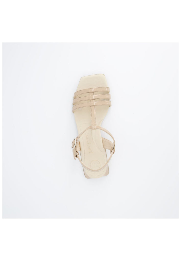 Paul Green Sandalen Lederimitat Beige Lack