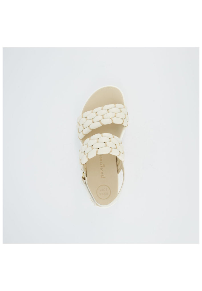 Paul Green Sandalen Lederimitat Cream