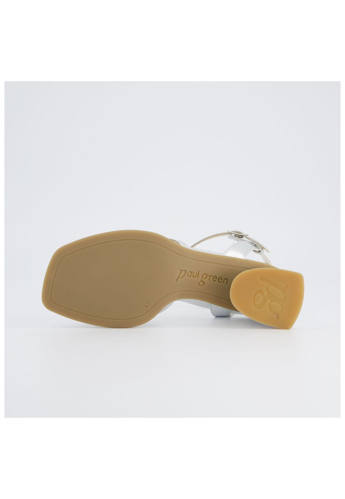 Paul Green Sandalen Lederimitat Metallic Silver