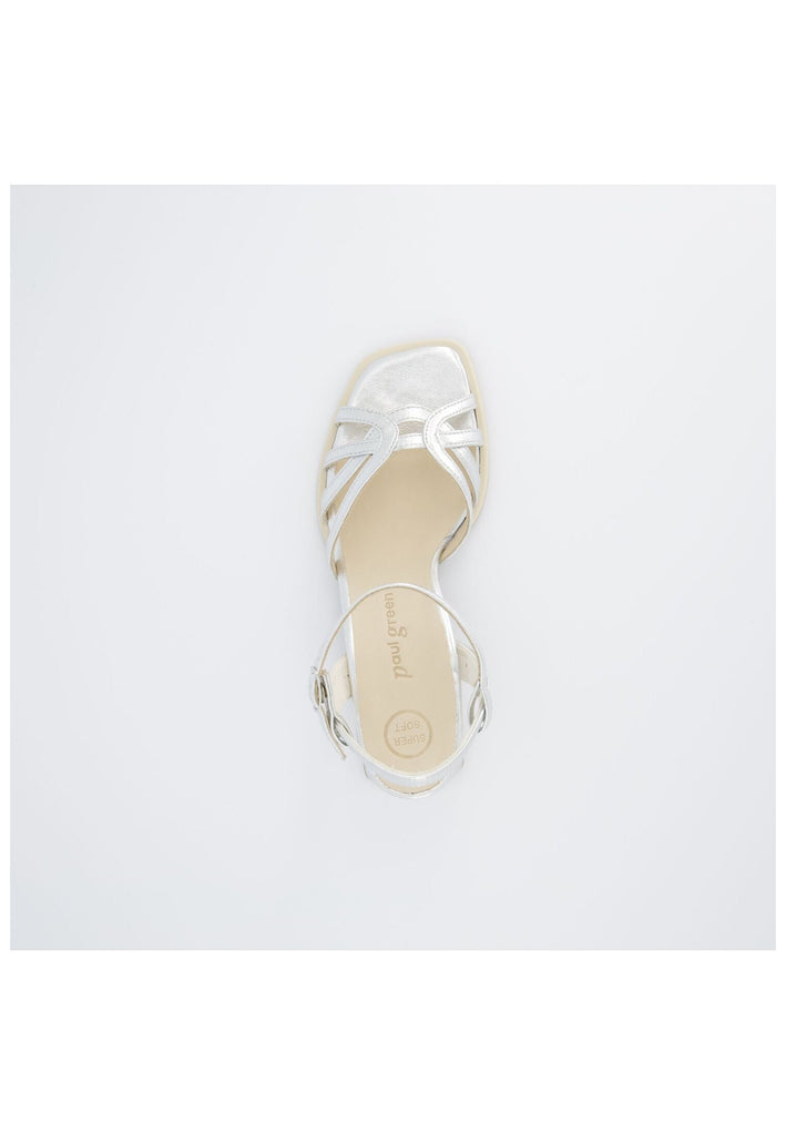 Paul Green Sandalen Lederimitat Metallic Silver