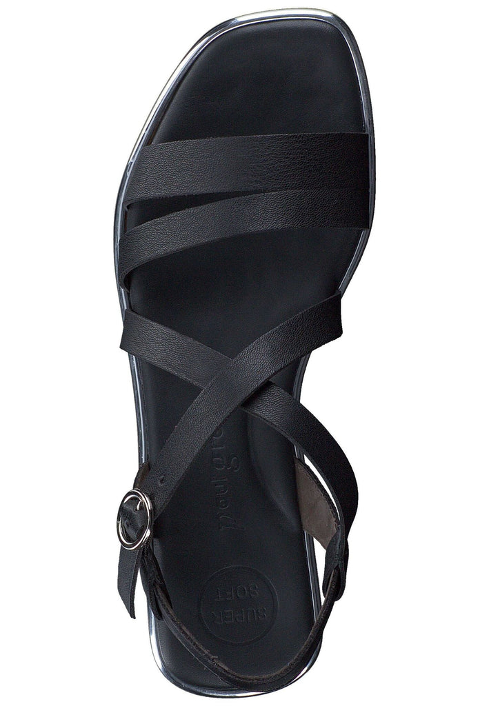 Paul Green Sandalen Lederimitat Schwarz