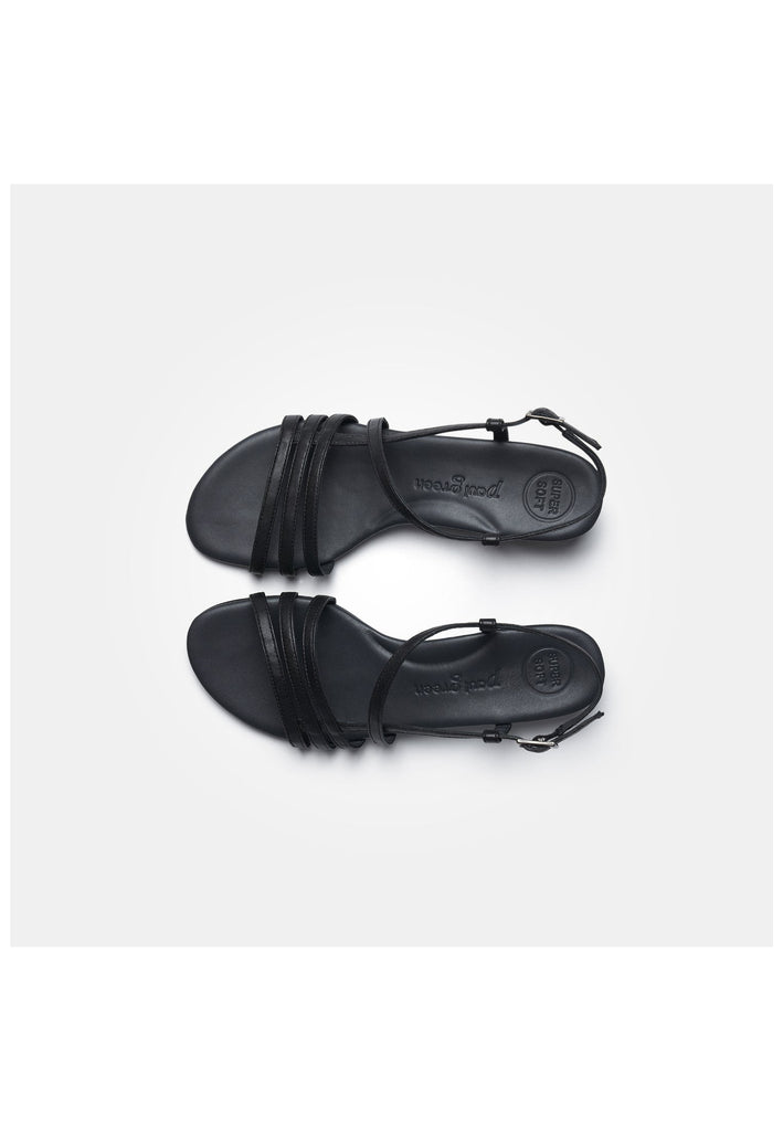 Paul Green Sandalen Lederimitat Schwarz