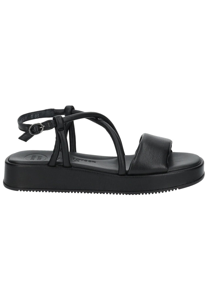 Paul Green Sandalen Lederimitat Schwarz Lack