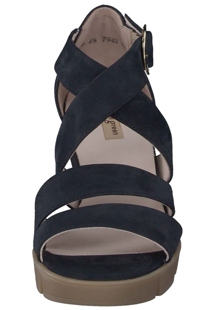 Paul Green Sandalen Nubukleder Blau