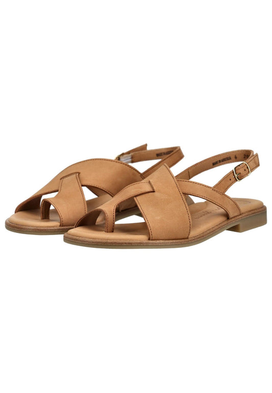 Paul Green Sandalen Nubukleder Braun