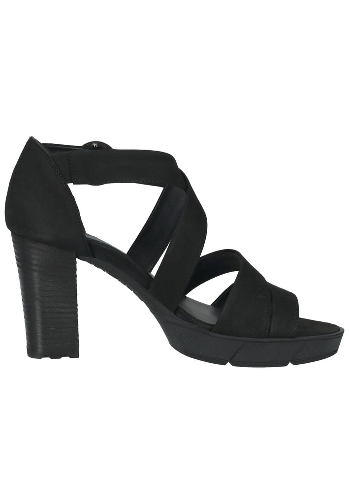 Paul Green Sandalen Nubukleder Schwarz