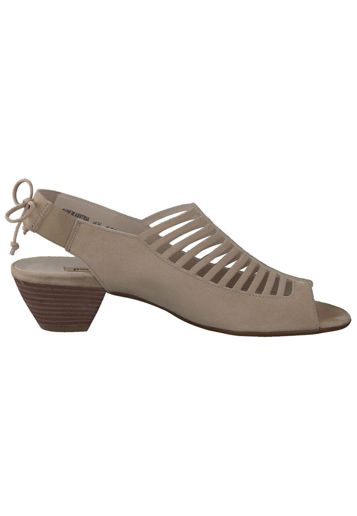 Paul Green Sandalen Veloursleder Champagne