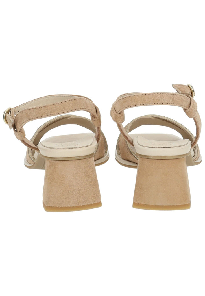 Paul Green Sandalen Veloursleder Hellbraun