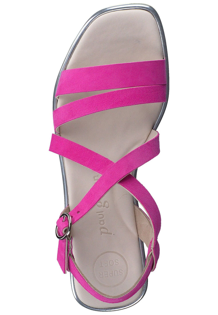 Paul Green Sandalen Veloursleder Pink