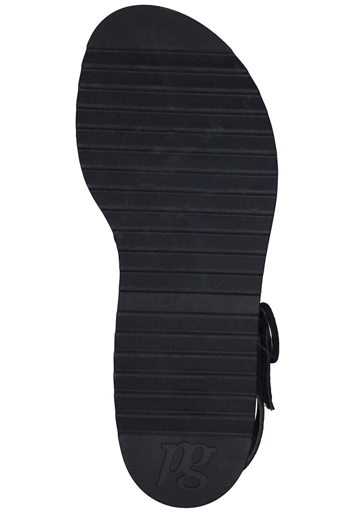 Paul Green Sandalen Veloursleder Schwarz