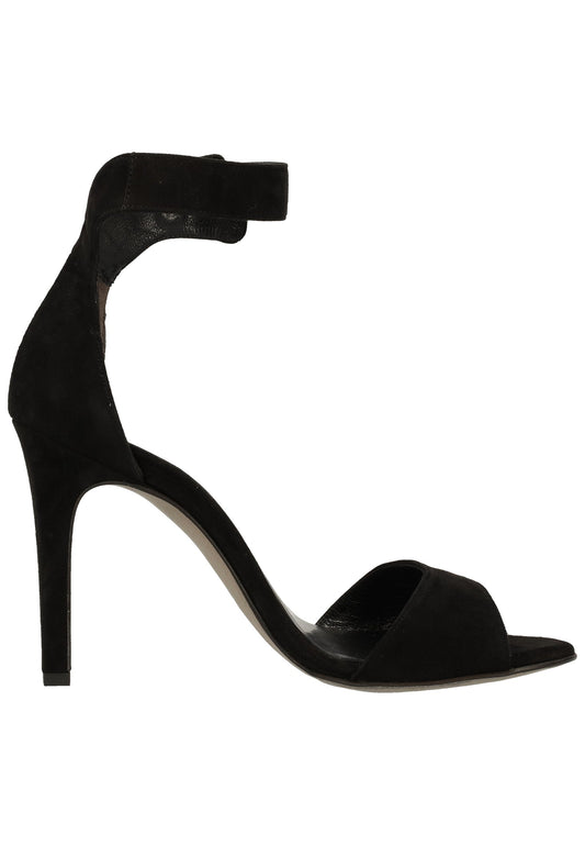 Paul Green Sandalen Veloursleder Schwarz