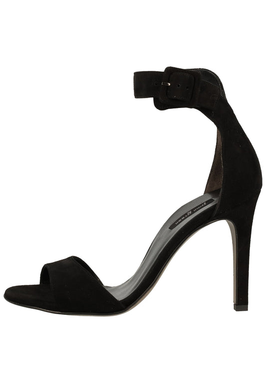 Paul Green Sandalen Veloursleder Schwarz