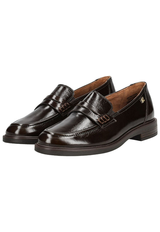 Paul Green Slipper Glattleder Braun
