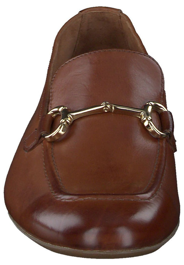 Paul Green Slipper Glattleder Cognac