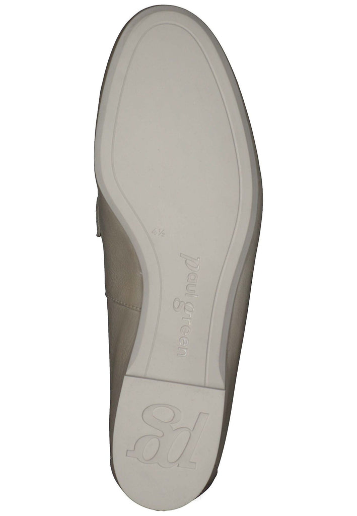 Paul Green Slipper Glattleder Khaki