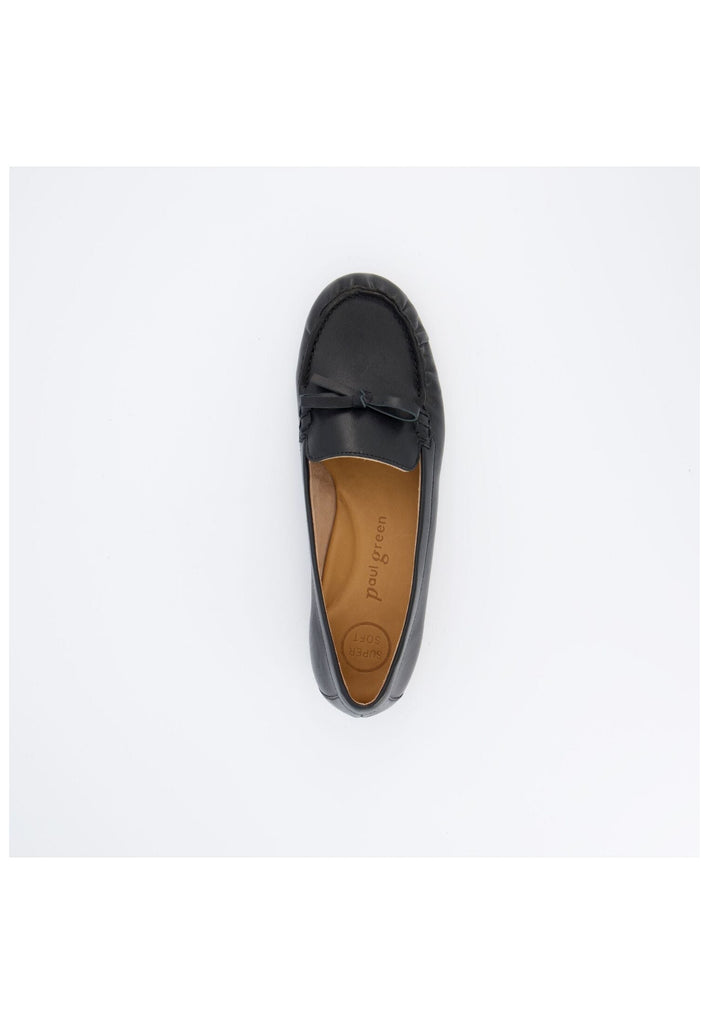 Paul Green Slipper Glattleder Schwarz