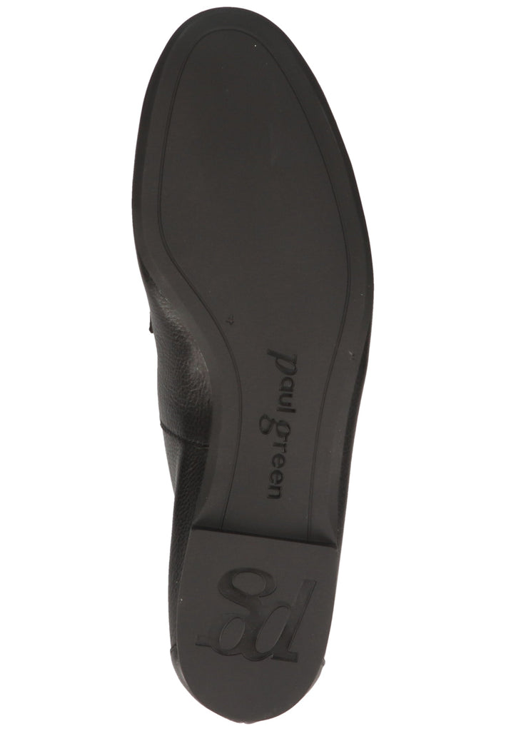Paul Green Slipper Glattleder Schwarz