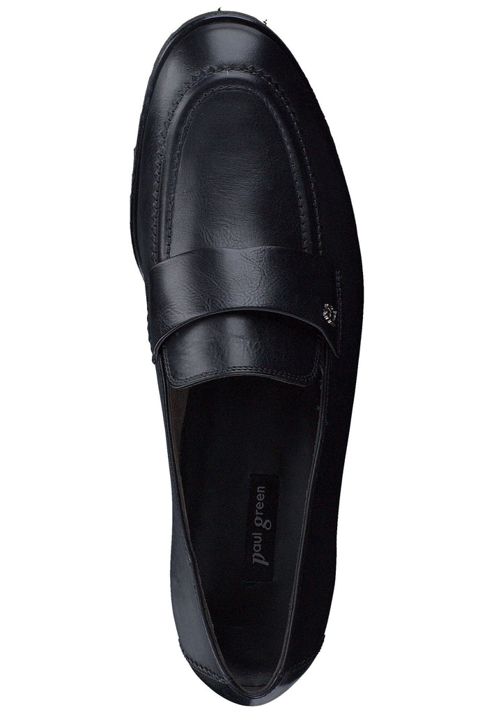 Paul Green Slipper Glattleder Schwarz