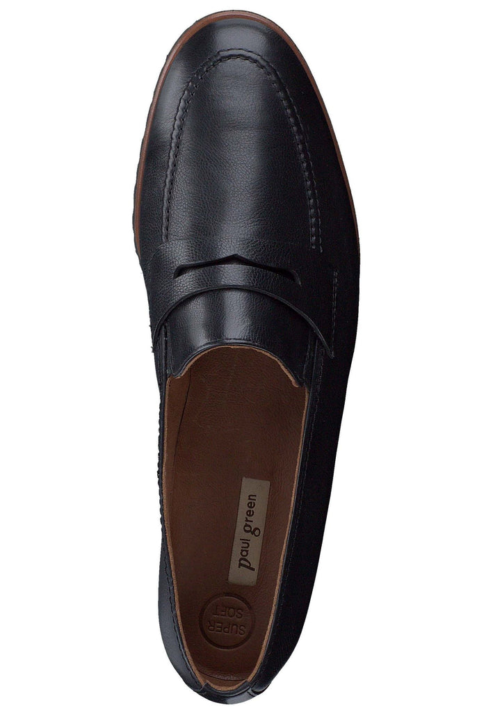 Paul Green Slipper Glattleder Schwarz