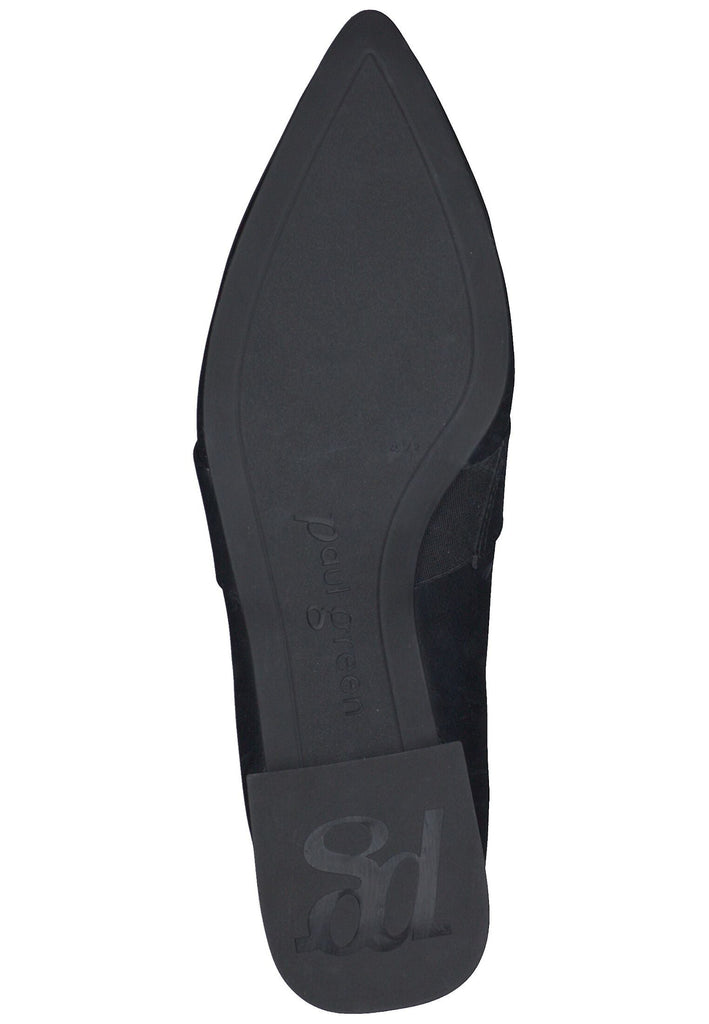Paul Green Slipper Glattleder Schwarz