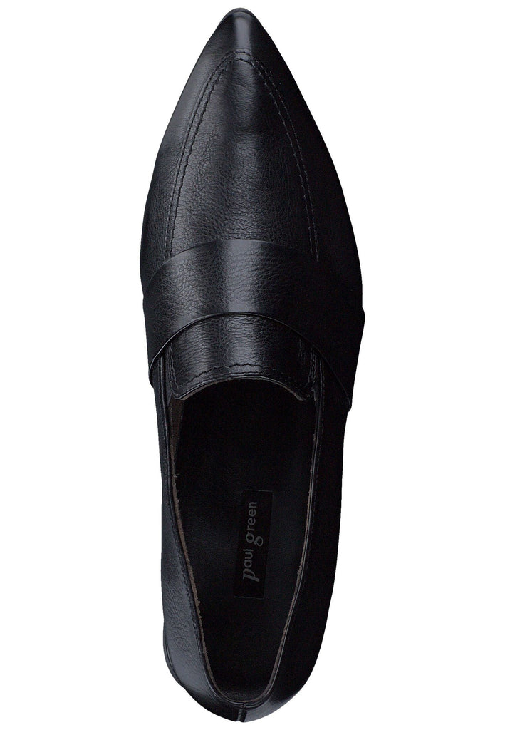 Paul Green Slipper Glattleder Schwarz